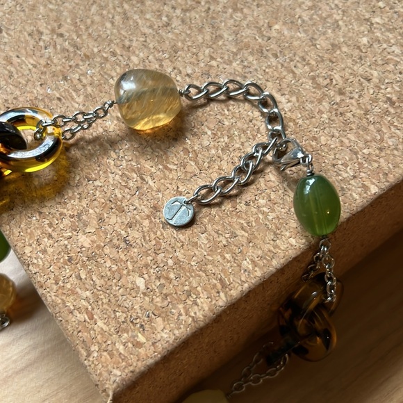 Talbots Tortoiseshell & Beaded Chain Necklace - Long - Picture 4 of 10